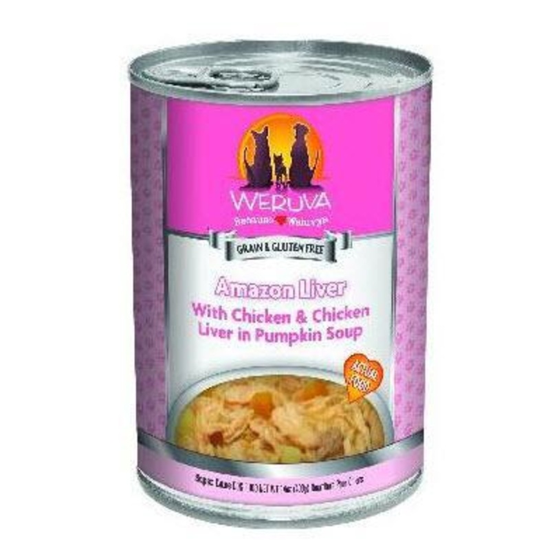 Weruva Dog Can Chicken, Chicken Liver in pumpkin soup - Amazon Livin