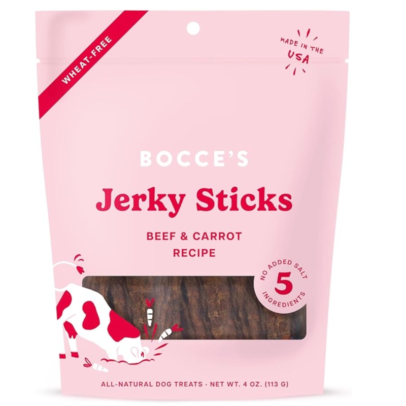 Bocce's Jerky Sticks Beef & Carrot 4 oz.