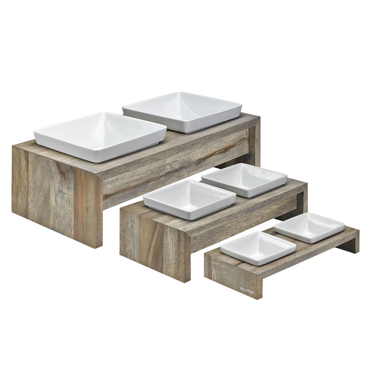 Bowsers Artisan Double Wood Feeders