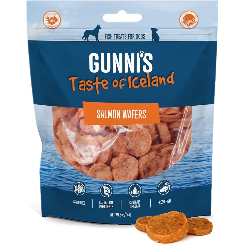 Gunni's Wafers Salmon Treat 5 oz