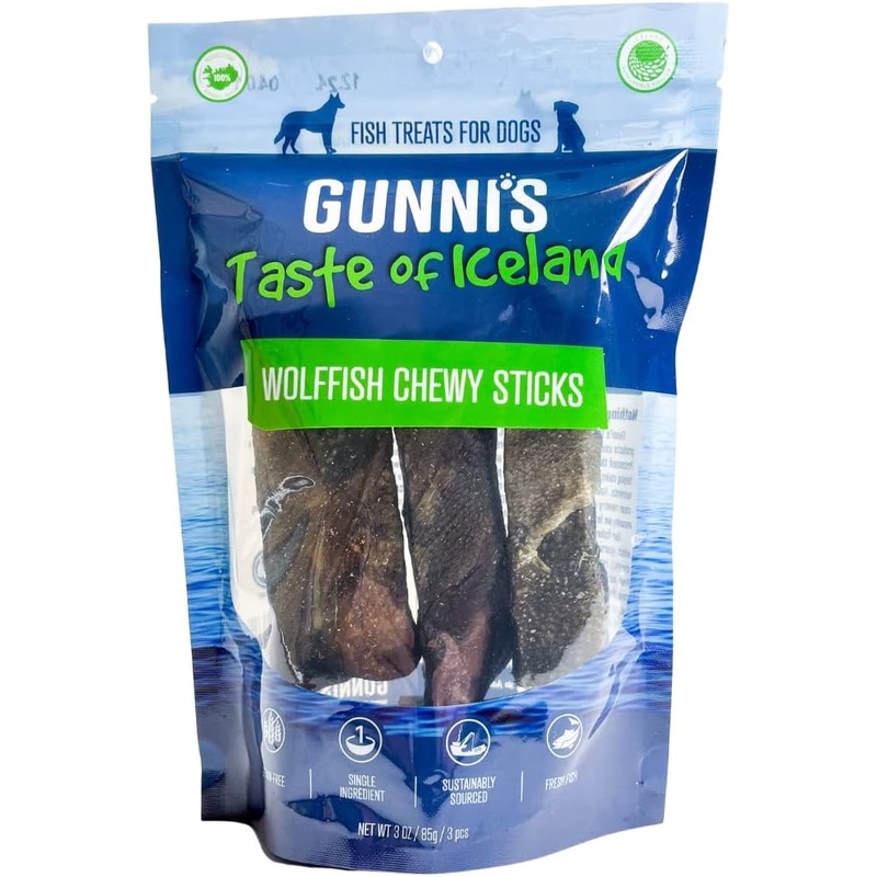 Gunni's Wolffish Skin Chewy Sticks 3 pk
