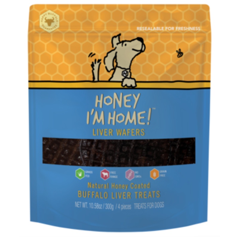 Honey I'm Home Buffalo Liver Waffers 5 ct.