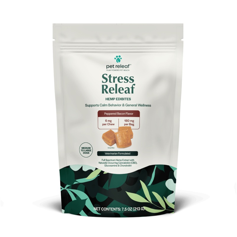 Pet Releaf Stress Releaf Edibites Peppered Bacon Flavor