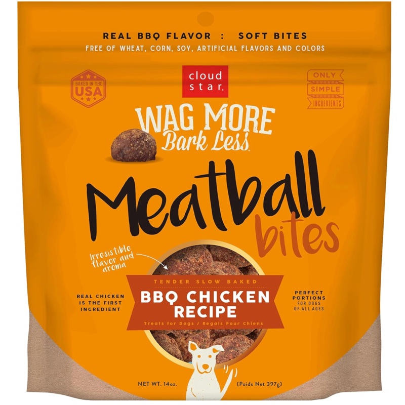 Wag More Bark Less Grain-Free Meatballs Chicken 14 oz.