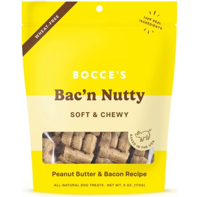 Bocce's Soft & Chewy Bac'n & Nutty Soft & Chewy  6 oz.