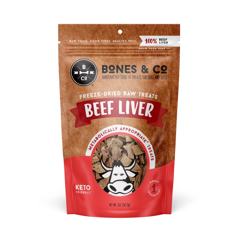 Bones & Co Freeze Dried Beef Liver 2 oz.