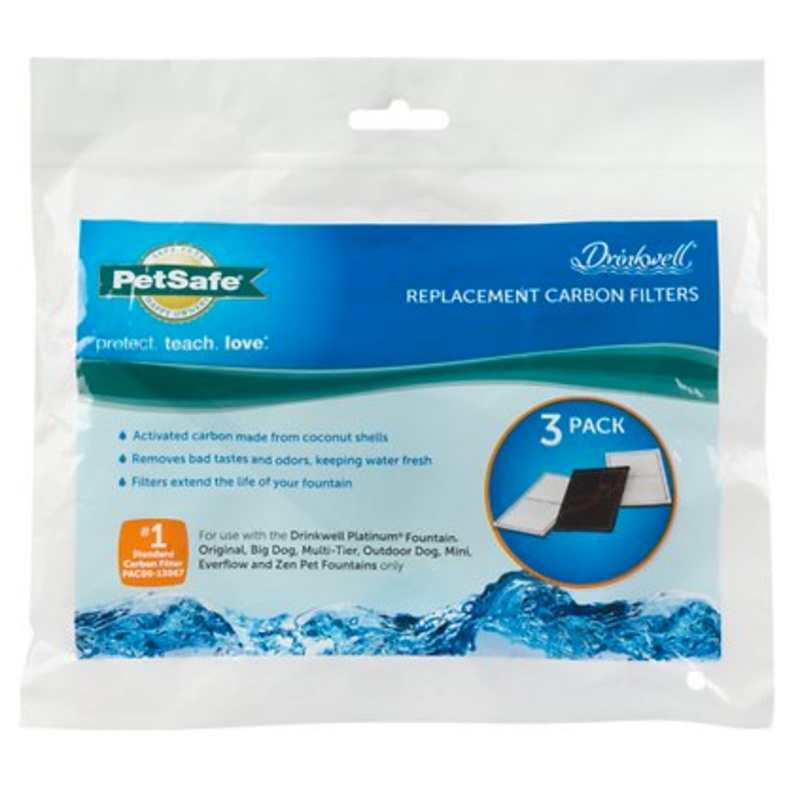 Drinkwell Replacement Activated Carbon Filters 3ct.