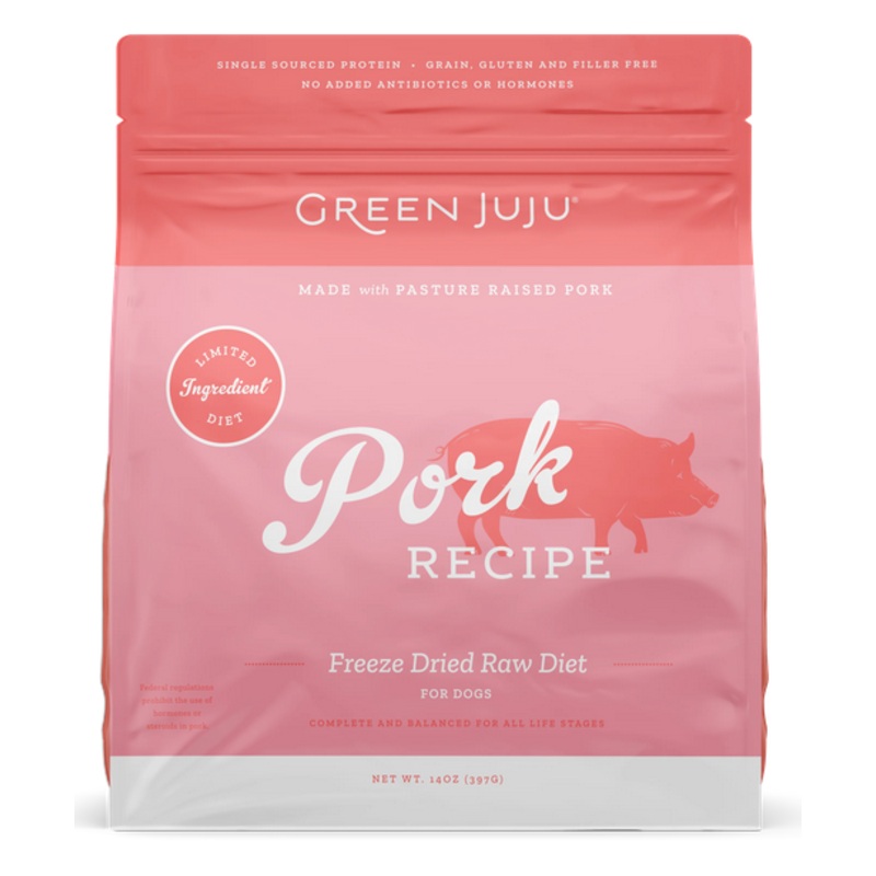 Green Juju Freeze Dried Limited Ingredient Pork 14 oz.