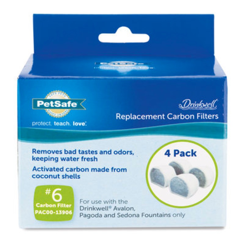 Drinkwell Replacement Activated Carbon Filters 4ct.