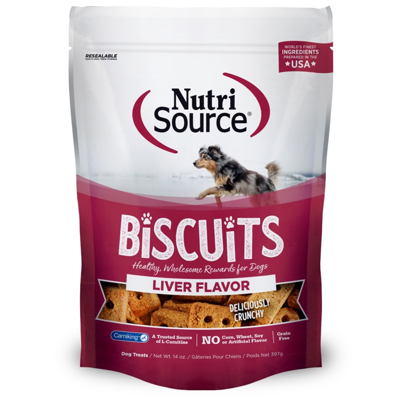 Nutri Source Grain Free Liver Biscuits 14 oz.