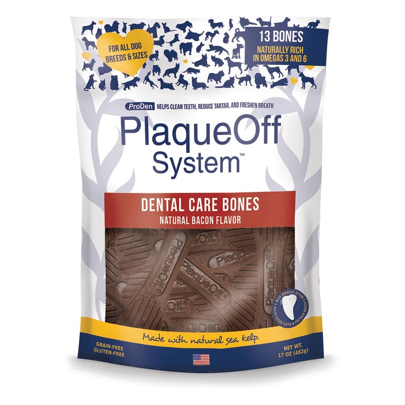 Plaque Off Dental Bones Natural Bacon Flavor