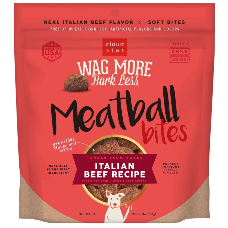 Wag More Bark Less Grain-Free Meatballs Beef 14 oz.