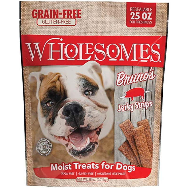 Wholesome Bruno's Pork Jerky Strips 25 oz.