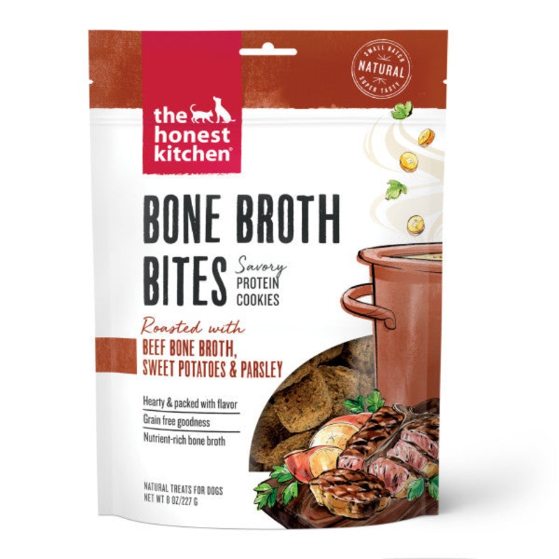 Honest Kitchen Bone Broth Bites Beef & Parsley 8 oz.