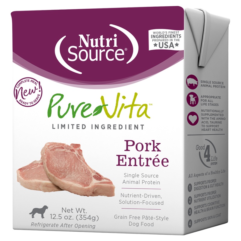 Pure Vita Grain-Free Pork Entree TetraPak