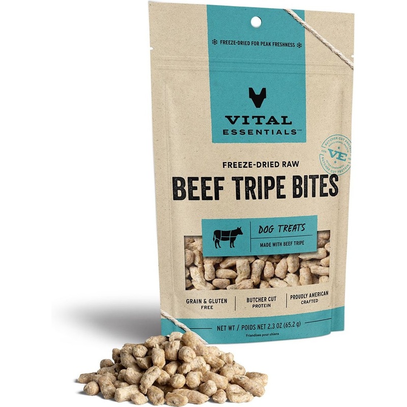 Vital Essentials Beef Tripe Bites 2.3 oz.