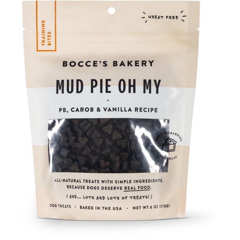 Bocce's Training Bites Mud Pie Oh My PB & Carob & Vanilla 6 oz.