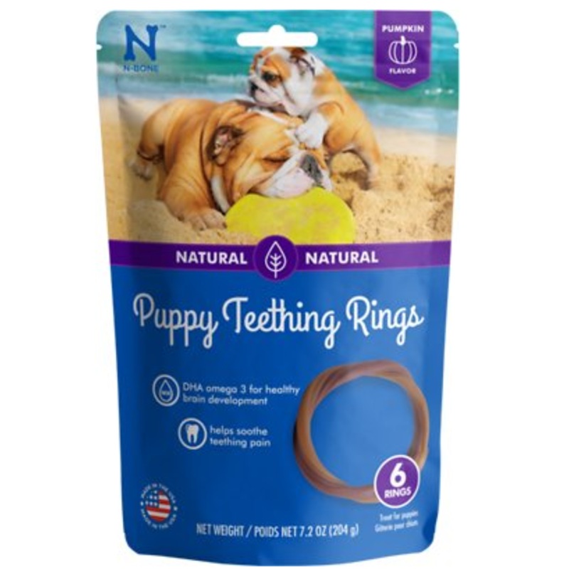 N-Bone Puppy Teething Rings Pumpkin Flavor