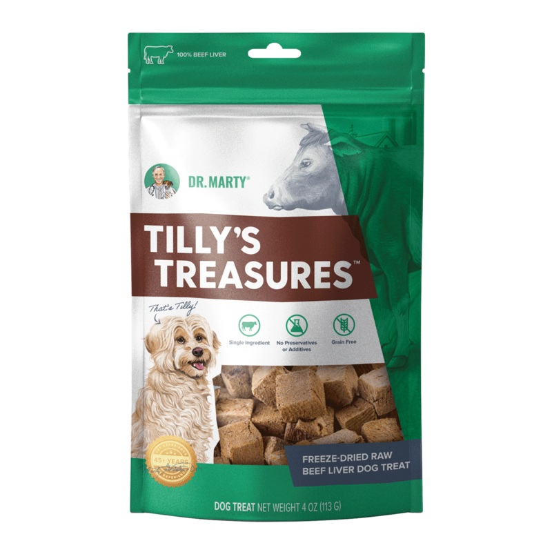 Dr. Marty Tillys Treasures Freeze Dried Beef Liver 4 oz.