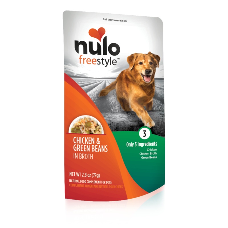 Nulo Chicken & Green Beans Dog Pouch in Broth