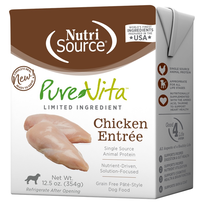 Pure Vita Grain-Free Chicken Entree TetraPak