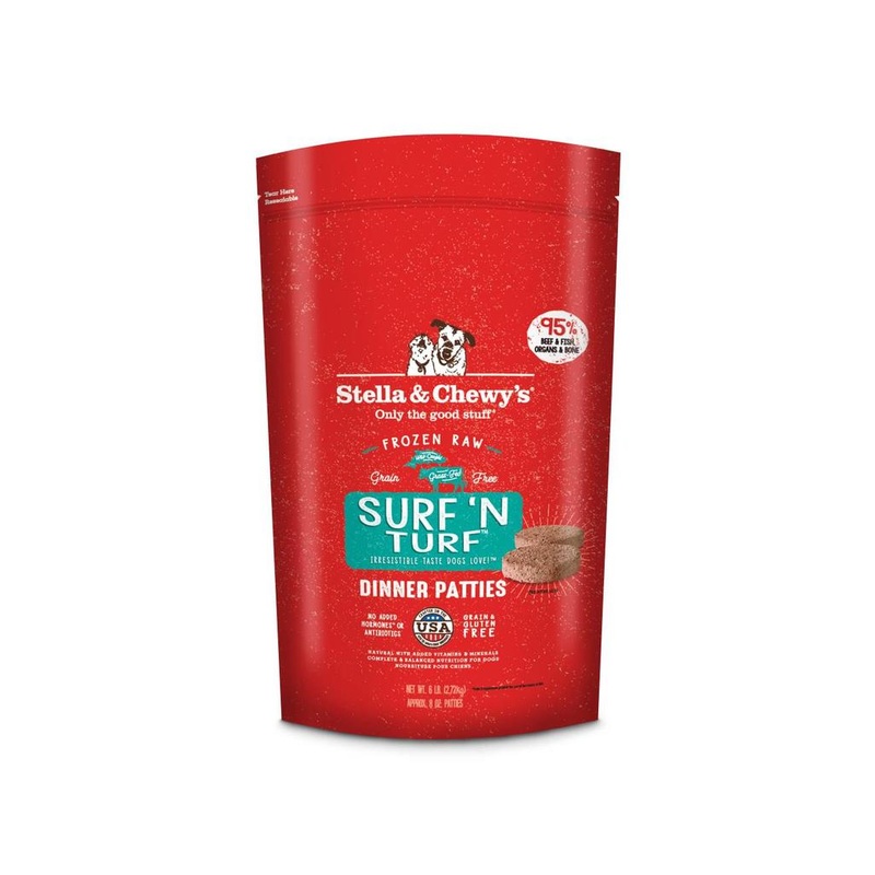 Stella & Chewy's Raw Frozen Surf N' Turf Dinner Patties