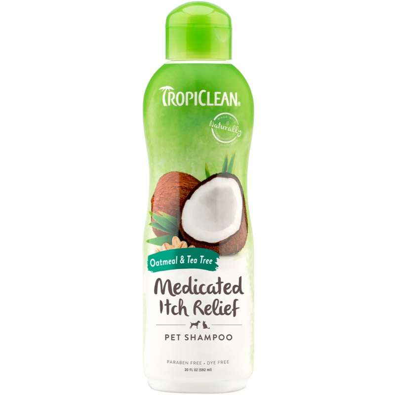 Tropiclean Medicated Oatmeal & Tea Tree Shampoo 20 oz.