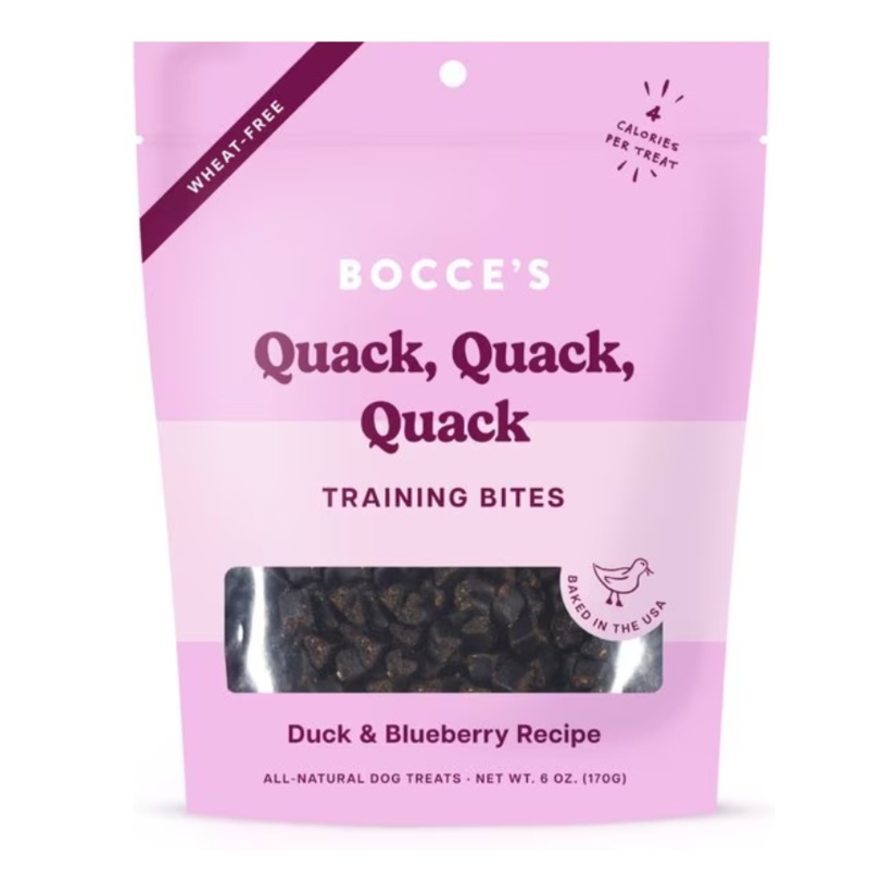 Bocce's Training Bites Quack, Quack, Quack Duck & Blueberries 6 oz.