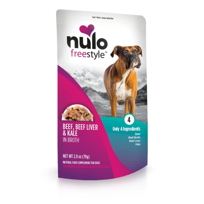 Nulo Beef, Beef Liver & Kale Dog Pouch in Broth