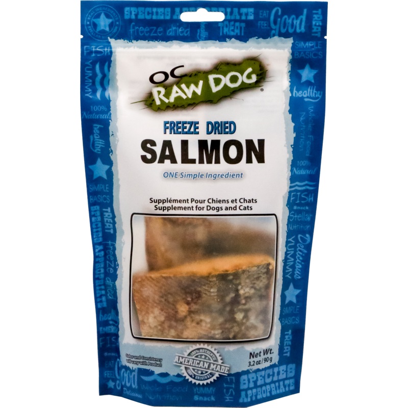 OC Raw Freeze Dried Salmon 3.2 oz.
