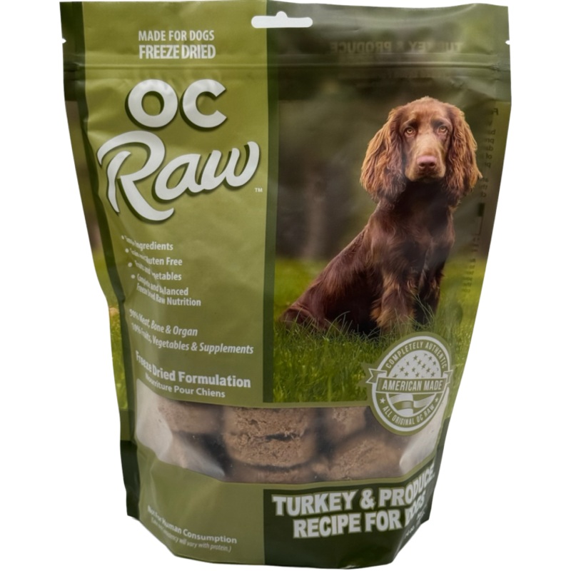 OC Raw Freeze Dried Turkey & Produce Sliders 14 oz.