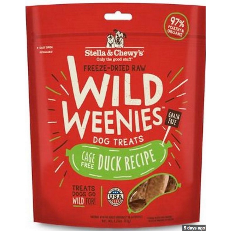 Stella & Chewy's Wild Weenies Duck Recipe 3.25 oz.