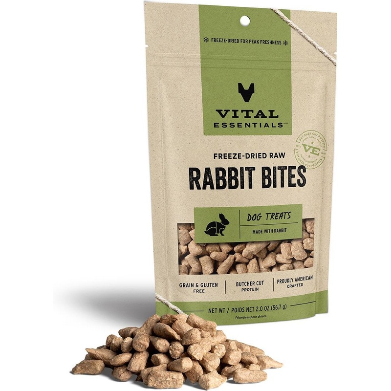 Vital Essentials Freeze Dried Rabbit Bites 2 oz.
