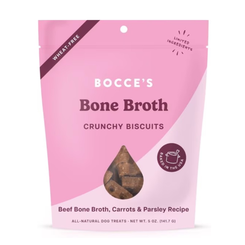 Bocce's Carrots & Parsley With Bone Broth Biscuits 5oz.