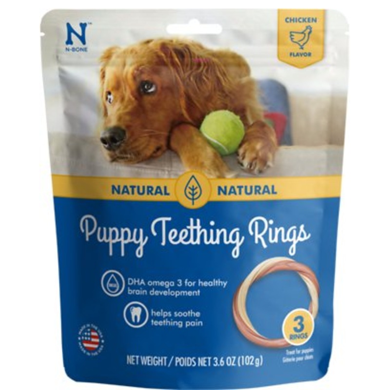 N-Bone Puppy Teething Rings Chicken Flavor