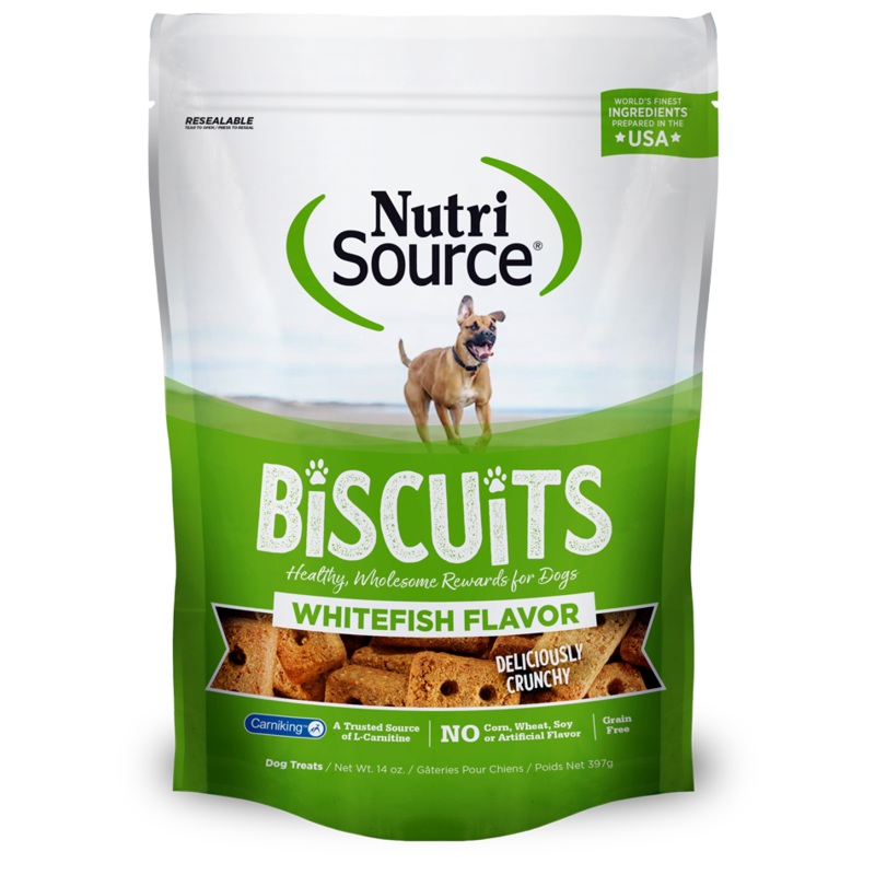 Nutri Source Grain Free Whitefish Biscuits 14 oz.