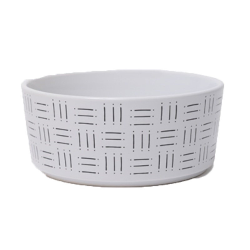 Waggo Mudcloth Line Print Bowl Medium