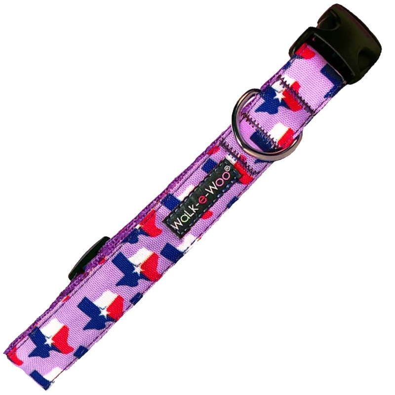 Walk-e-Woo Texas Flag Collar