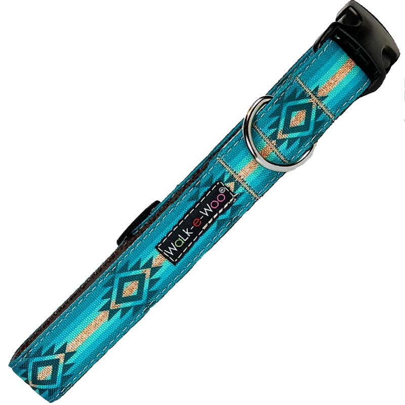 Walk-e-Woo Turquoise Sky Collar
