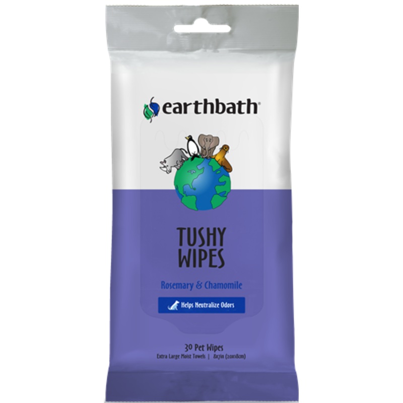 Earthbath Rosemary & Chamomile Tushy Wipes 30 ct.