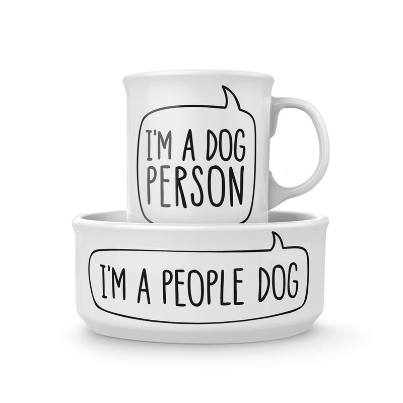 Fred Howligans Mug + Dog Bowl Dog Person