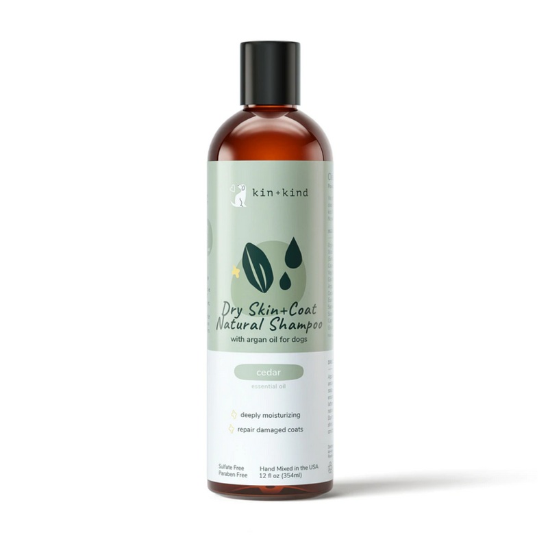 Kin + Kind Dry Skin & Coat Cedar Scented Shampoo 12 oz.