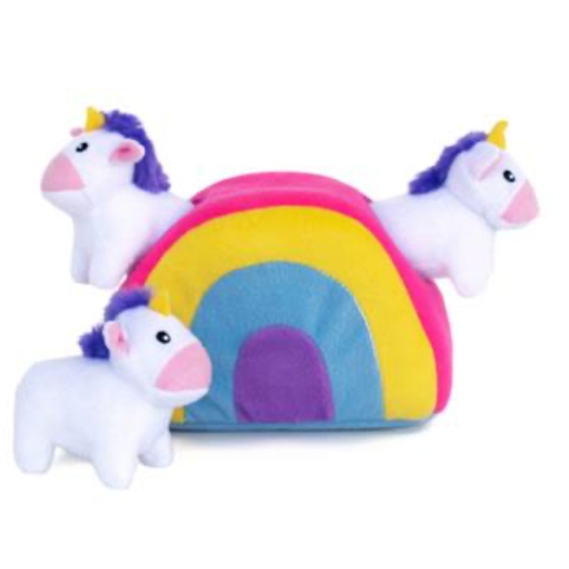 Zippy Paws Burrow Unicorn Rainbow