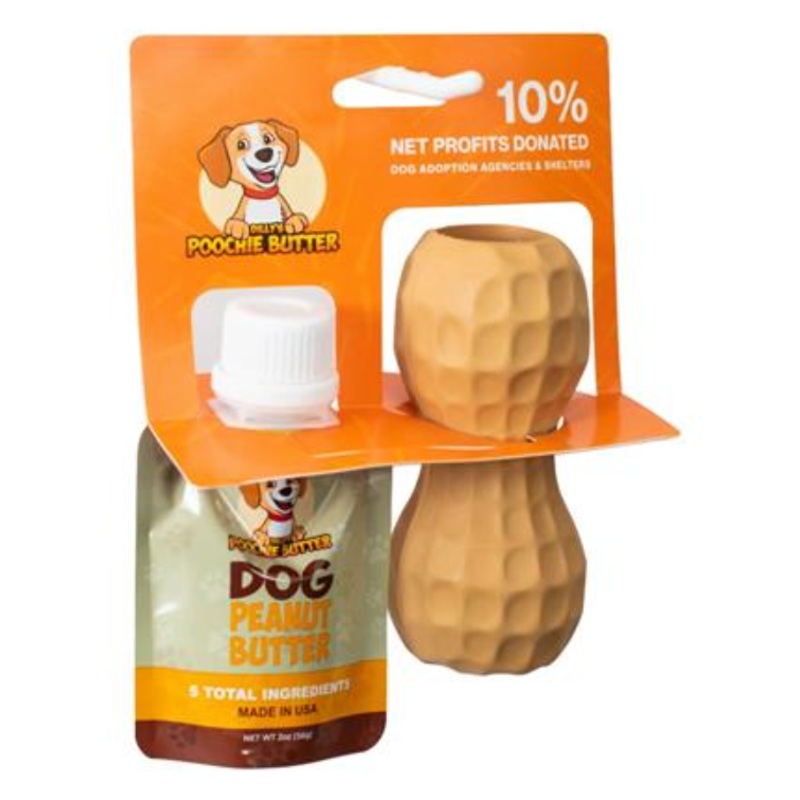 Poochie Butter Peanut Toy + 2 oz PB