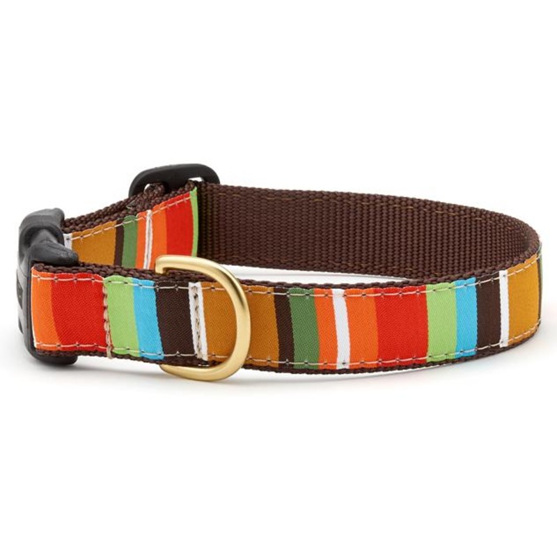 Up Country Brown Stripe Dog Collar