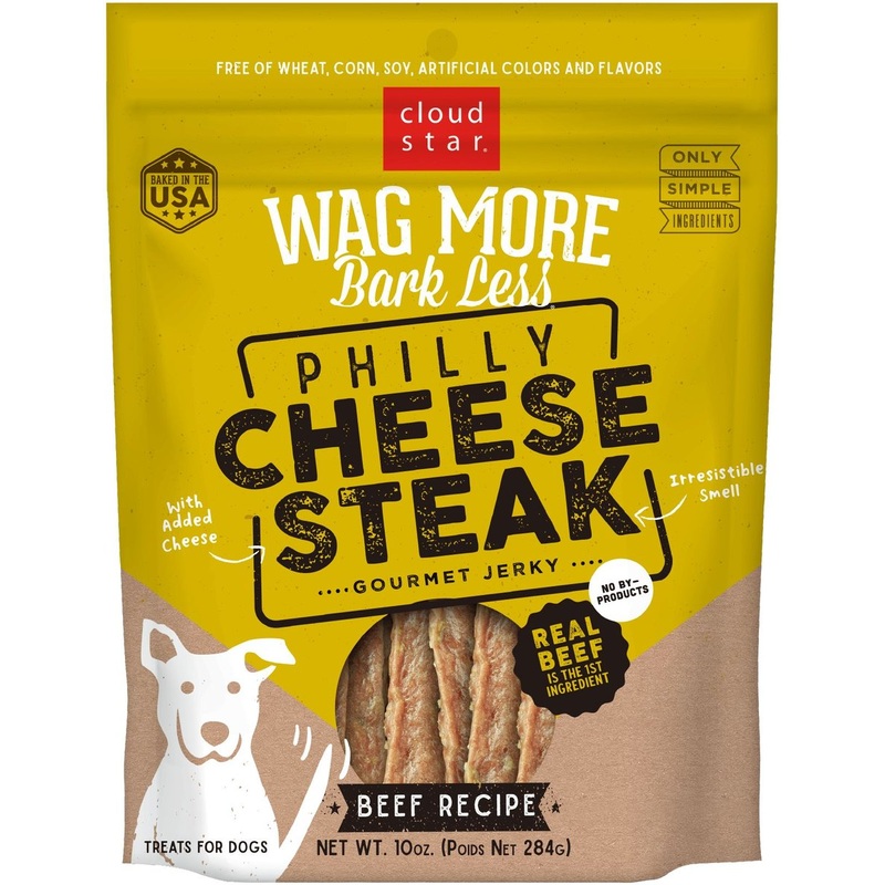 Wag More Bark Less Philly Cheese Steak  Jerky 10 oz