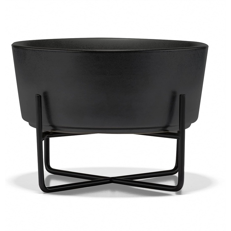 Waggo Simple Solid Dog Bowl + Stand