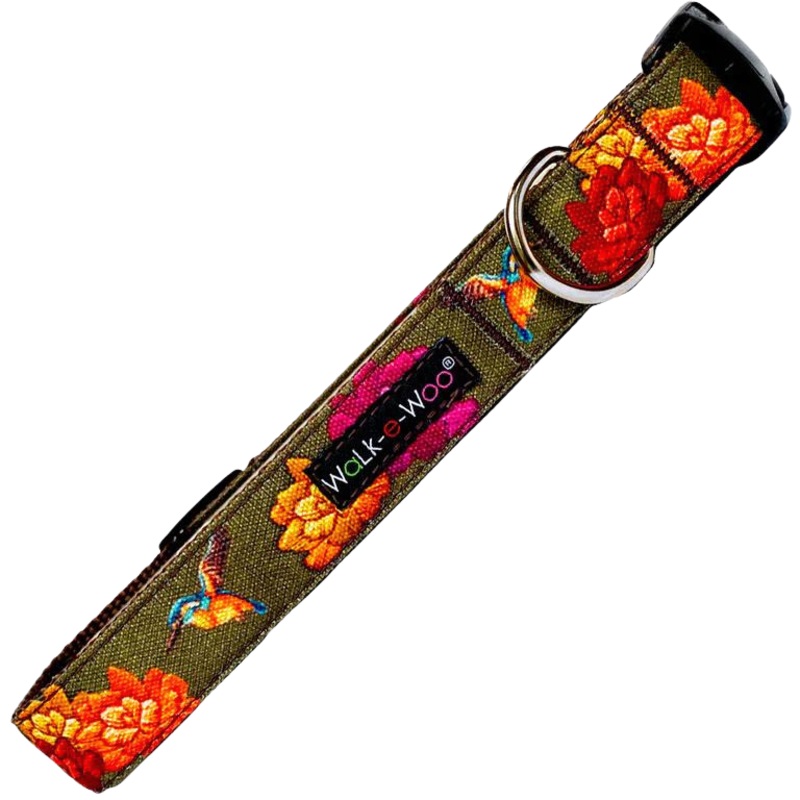 Walk-e-Woo Hummingbird Flowers Collar