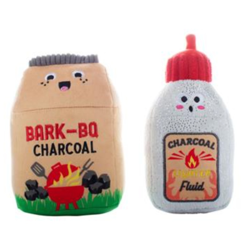 Fringe Burn Baby Burn Plush Dog Toys Set of 2