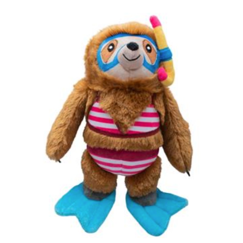 Fringe Sloth Swimin' With The Fishes Plush Dog Toy